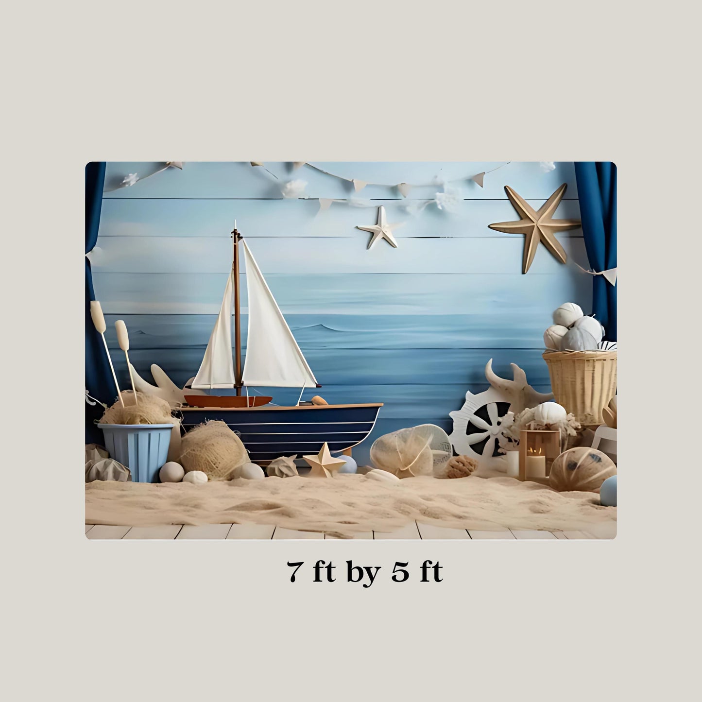 Nautical Party Supplies Box | Sailboat Party Decor